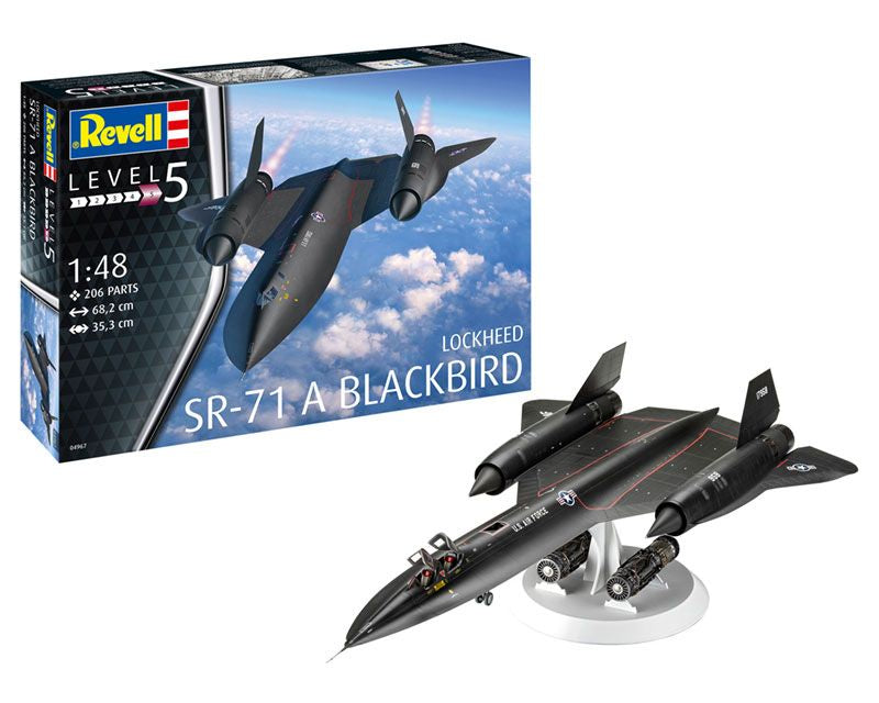 1:48 REVELL LOCKHEED SR-71 BLACKBIRD Plastic Model Kit