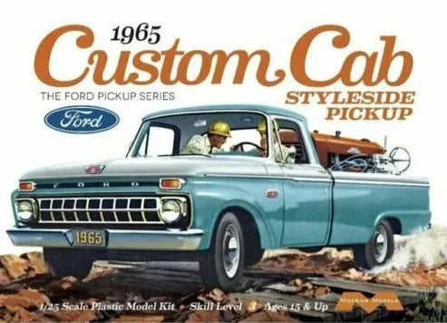 1:25 Moebius 1965 Ford F-150 Custom Cab Pickup Plastic Model Kit
