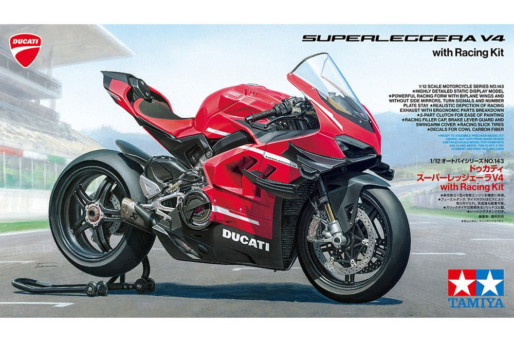 1:12 TAMIYA DUCATI SUPERLEGGERA V4 W/ RACING KIT