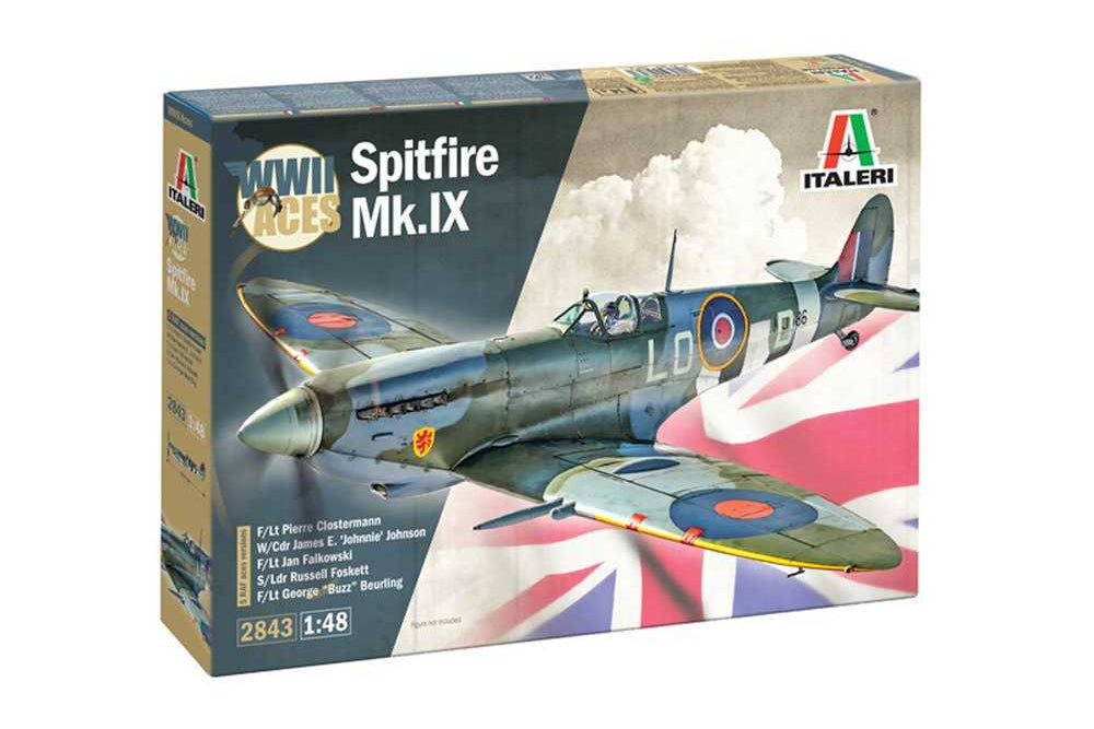 1:48 ITALERI SPITFIRE MK. IX WWII ACES