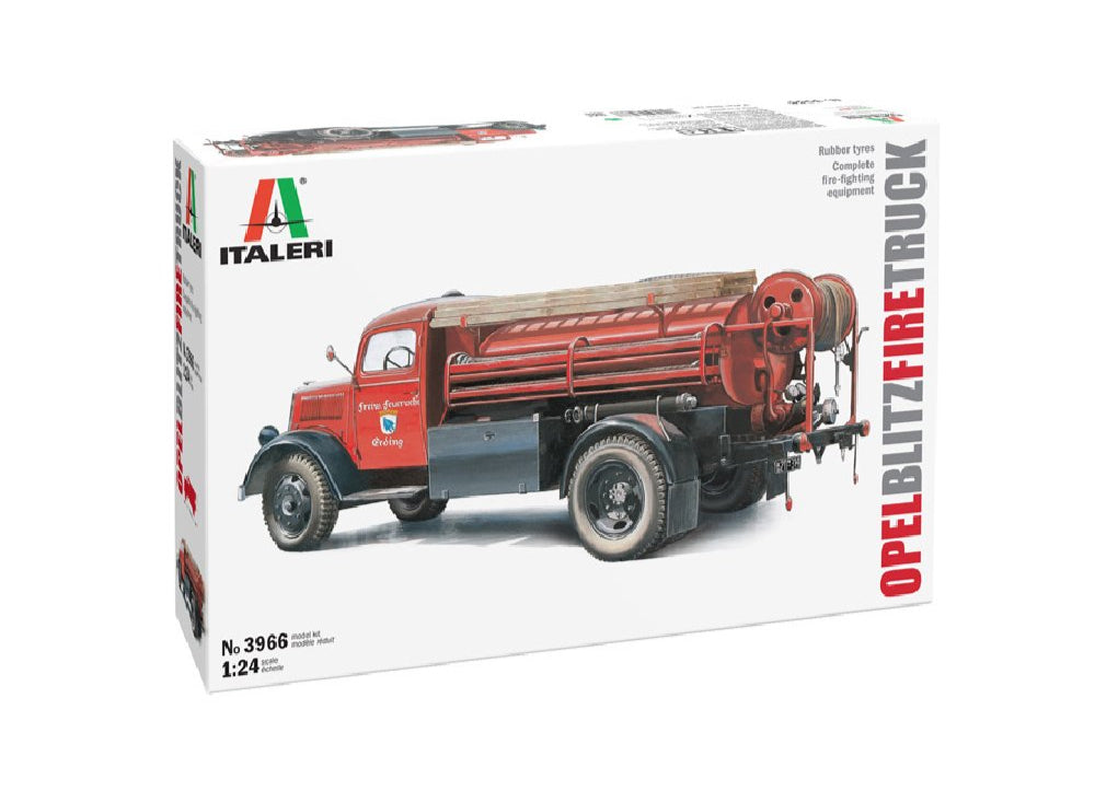 1:24 ITALERI OPEL BLITZ FIRE TRUCK Plastic Model Kit