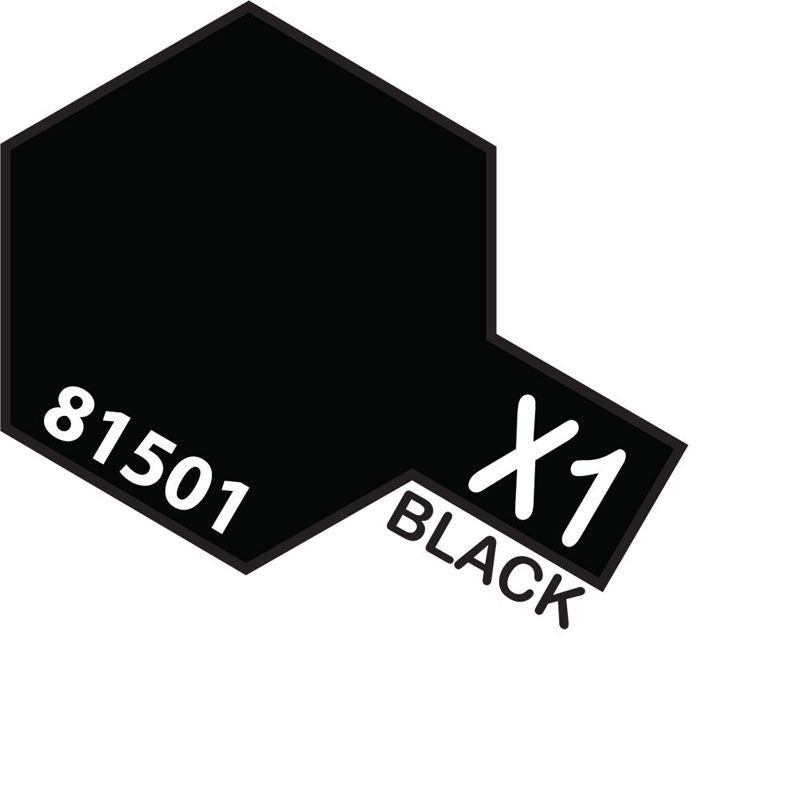 Tamiya Mini X-1 BLACK 10ml Acrylic Paint