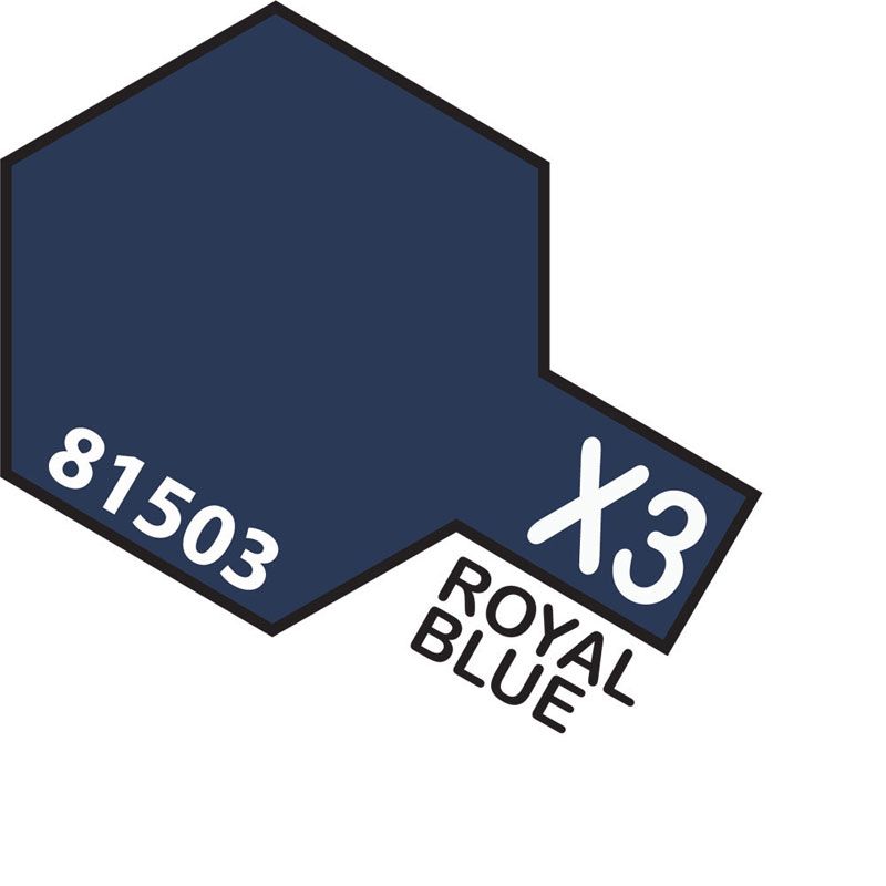 Tamiya Mini X-3 ROYAL BLUE 10ml Acrylic Paint
