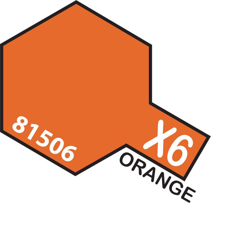 Tamiya Mini X-6 ORANGE 10ml Acrylic Paint