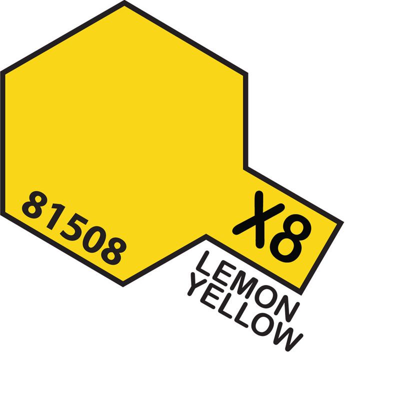 Tamiya Mini X-8 LEMON YELLOW 10ml Acrylic Paint