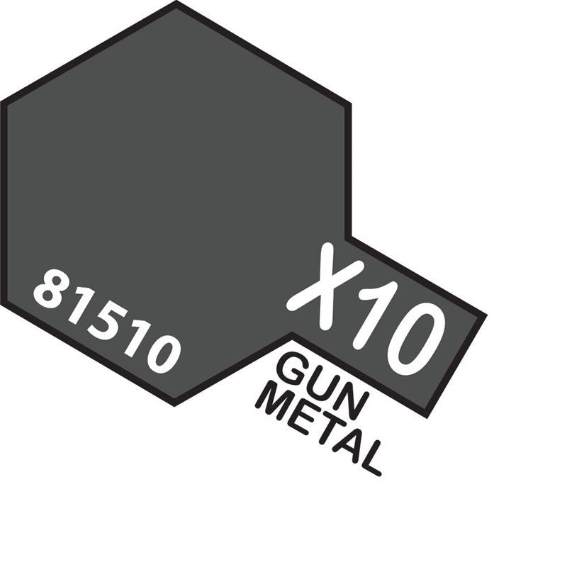 Tamiya Mini X-10 GUN METAL 10ml Acrylic Paint