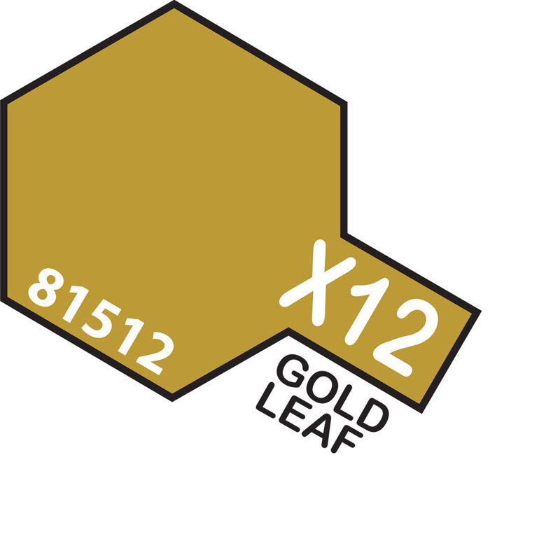 Tamiya Mini X-12 GOLD LEAF 10ml Acrylic Paint