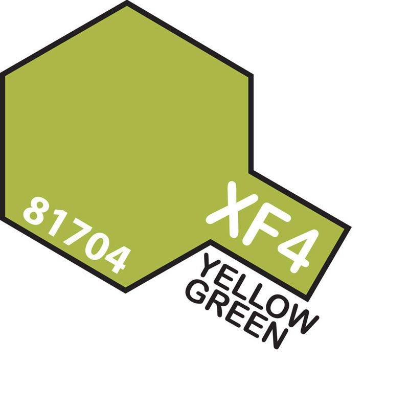 Tamiya Mini XF-4 YELLOW GREEN 10ml Acrylic Paint