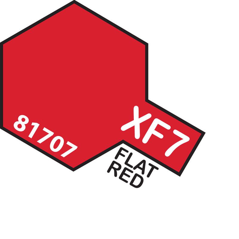 Tamiya Mini XF-7 FLAT RED 10ml Acrylic Paint