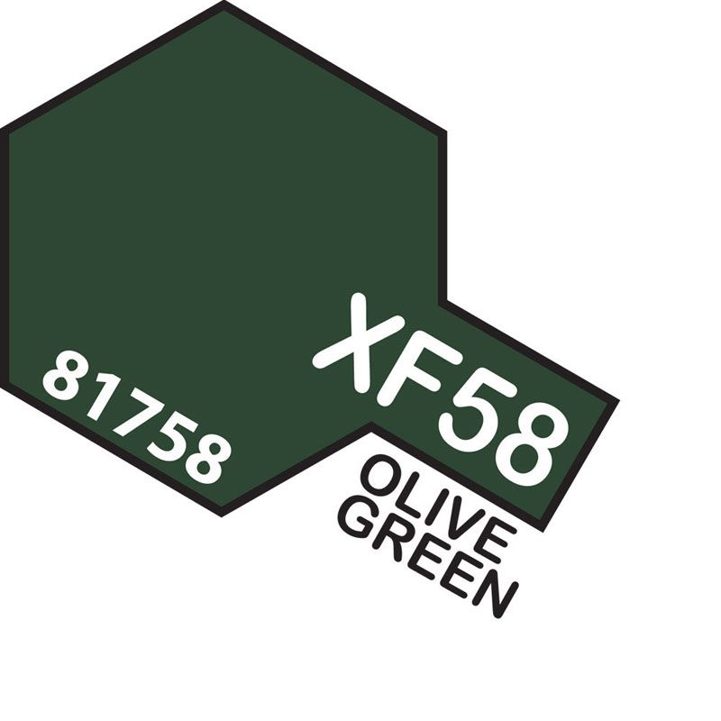Tamiya Mini XF-58 OLIVE GREEN 10ml Acrylic Paint