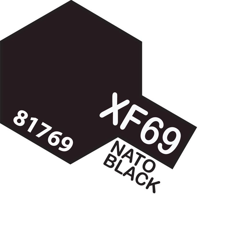 Tamiya Mini XF-69 NATO BLACK 10ml Acrylic Paint