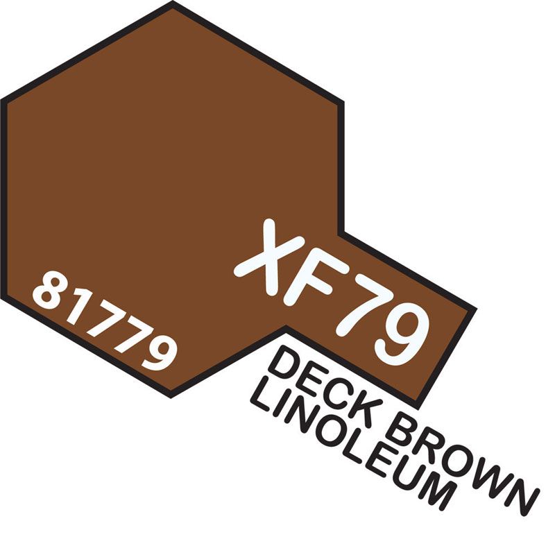 Tamiya Mini XF-79 LINOLEUM DECK BROWN 10ml Acrylic Paint