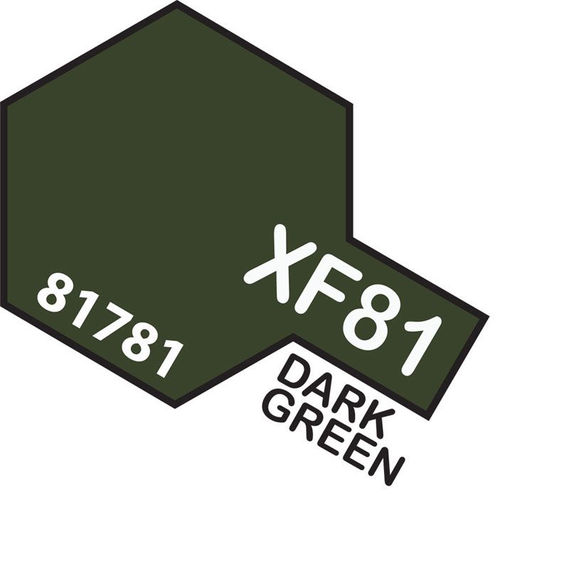 Tamiya Mini XF-81 DARK GREEN 2 RAF 10ml Acrylic Paint