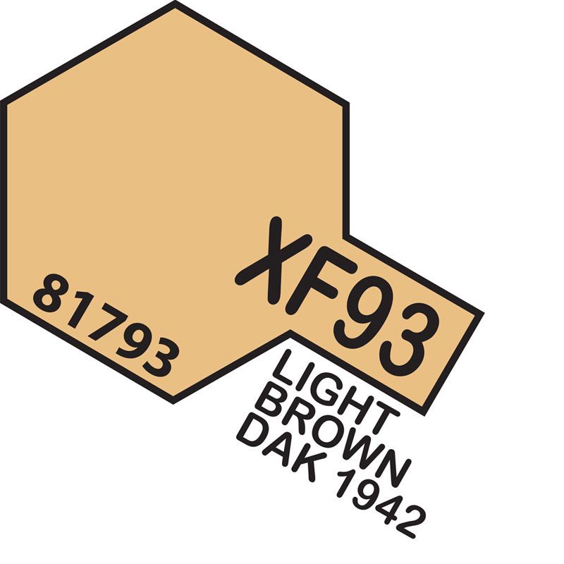 Tamiya Mini XF-93 LIGHT BROWN DAK 1942 10ml Acrylic Paint
