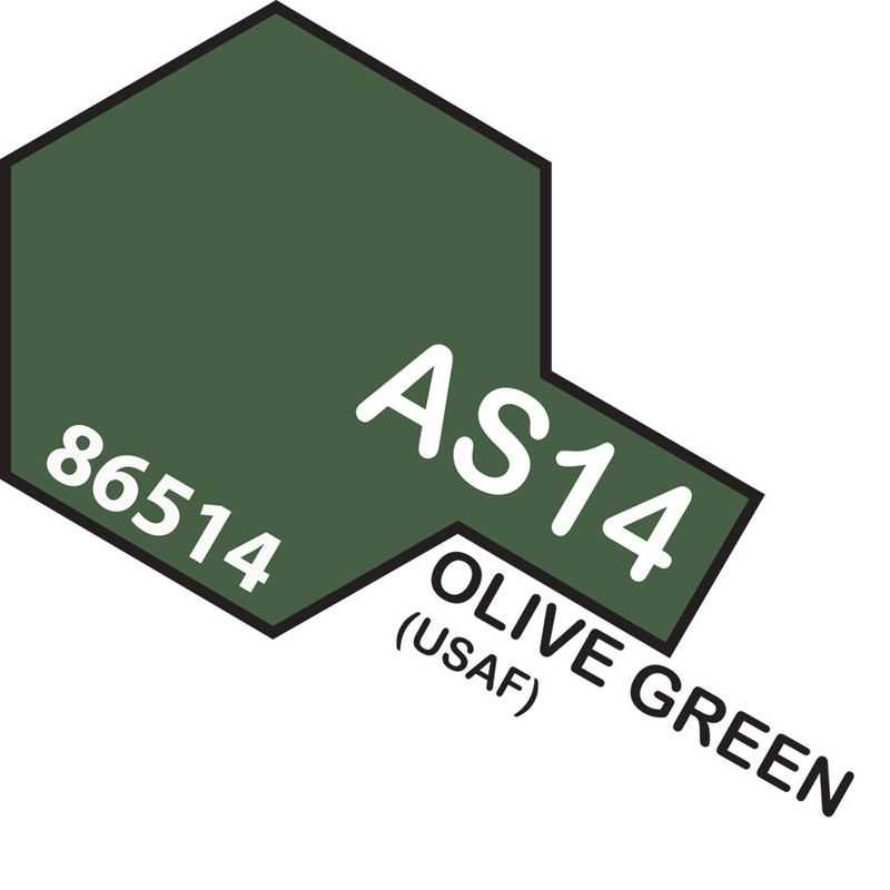 TAMIYA AS-14 OLIVE GREEN(USAF) SPRAY PAINT