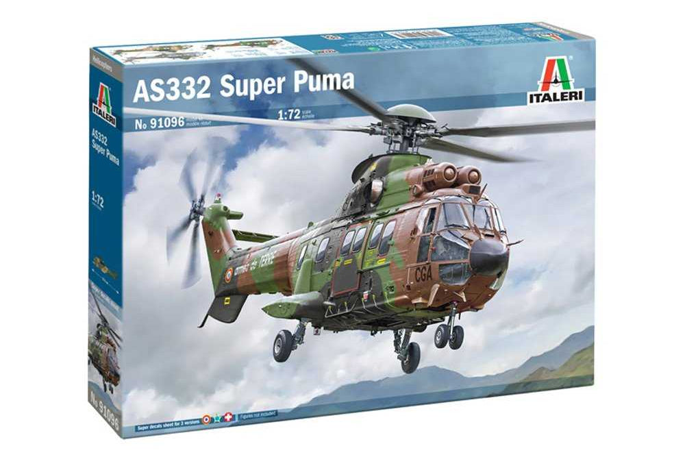 1:72 ITALERI AS332 SUPER PUMA "SPECIAL FORCES" Plastic Model Kit
