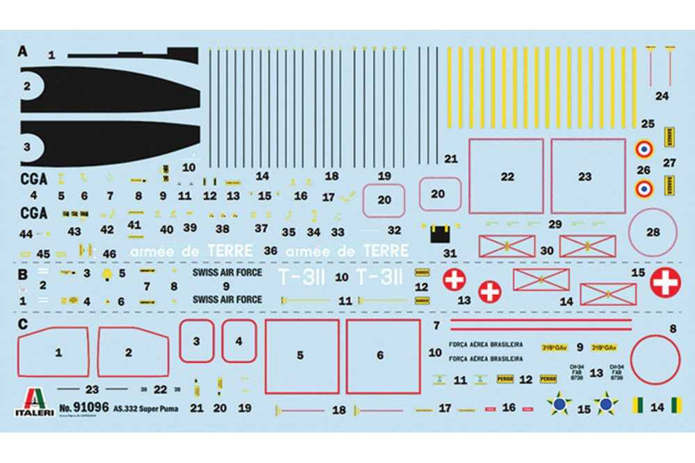 1:72 ITALERI AS332 SUPER PUMA "SPECIAL FORCES" Plastic Model Kit