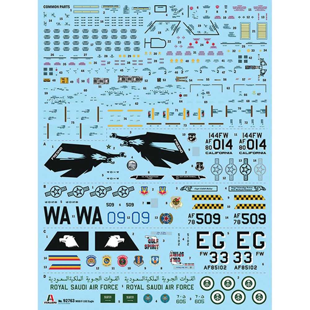 1:48 ITALERI F-15C EAGLEHEET Plastic Model Kit