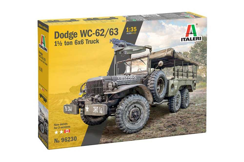 1:35 ITALERI DODGE WC62-1 1/2-TON 6X6 TRUCK