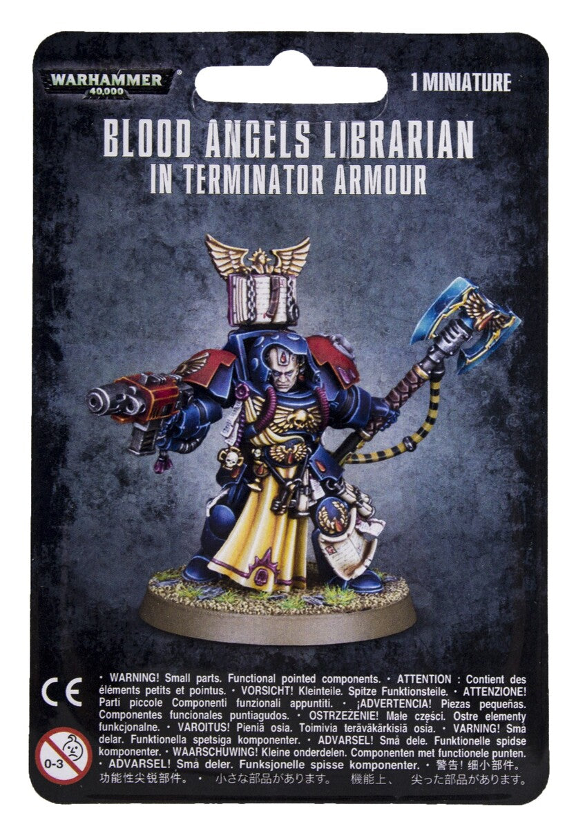 WARHAMMER 40K Blood Angels Librarian in Terminator Armour