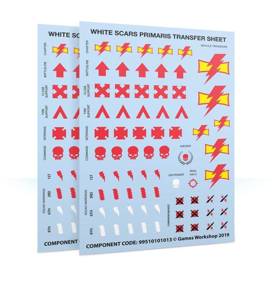 WARHAMMER 40K White Scars Primaris Upgrades & Transfers