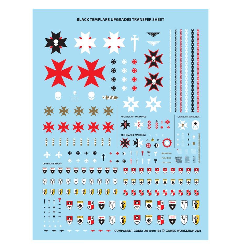 Warhammer 40K Black Templars: Upgrades and Transfers