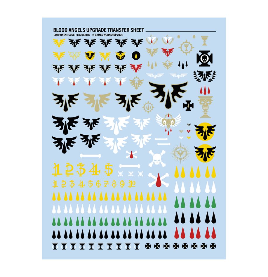 WARHAMMER 40K Blood Angels Upgrades and Transfers