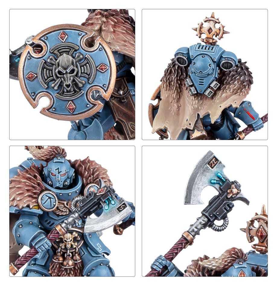 WARHAMMER 40K Space Wolves: Wolf Guard Headtakers