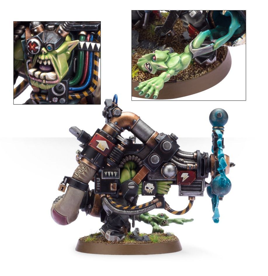 WARHAMMER 40K Orks: Big Mek with Shokk Attack Gun