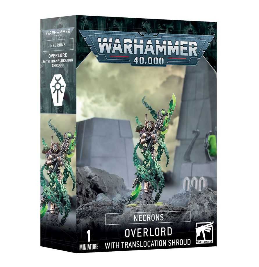 WARHAMMER 40K Necrons: Overlord with Translocation Shroud