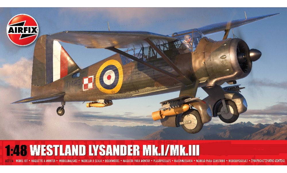 1:48 AIRFIX WESTLAND LYSANDER MK.I/MK.III Plastic Model Kit