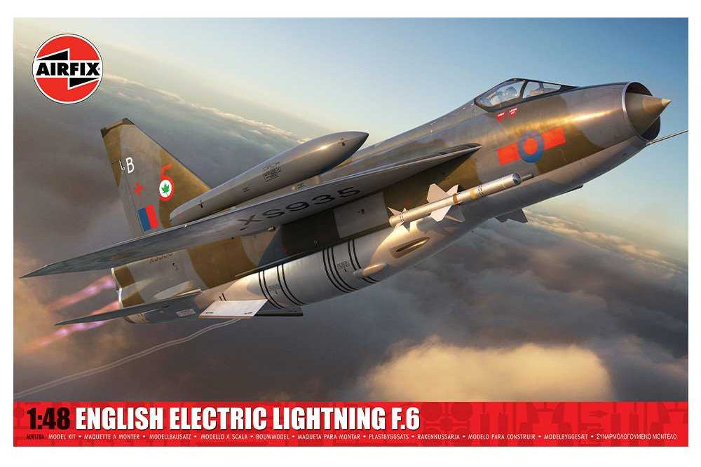 1:48 AIRFIX ENGLISH ELECTRIC LIGHTNING F.6 Plastic Model Kit