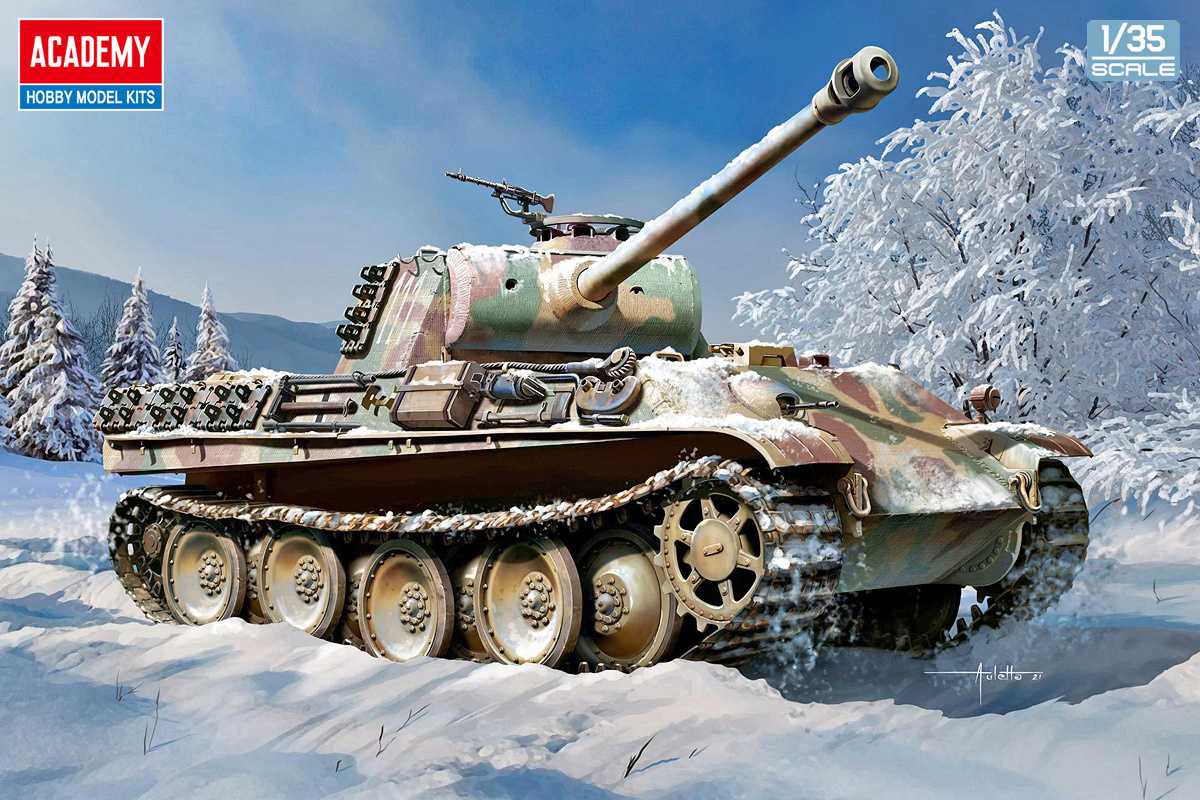 1:35 Academy Pz.Kpfw.V Panther Ausf.G "Ver.Early" Plastic Model Kit