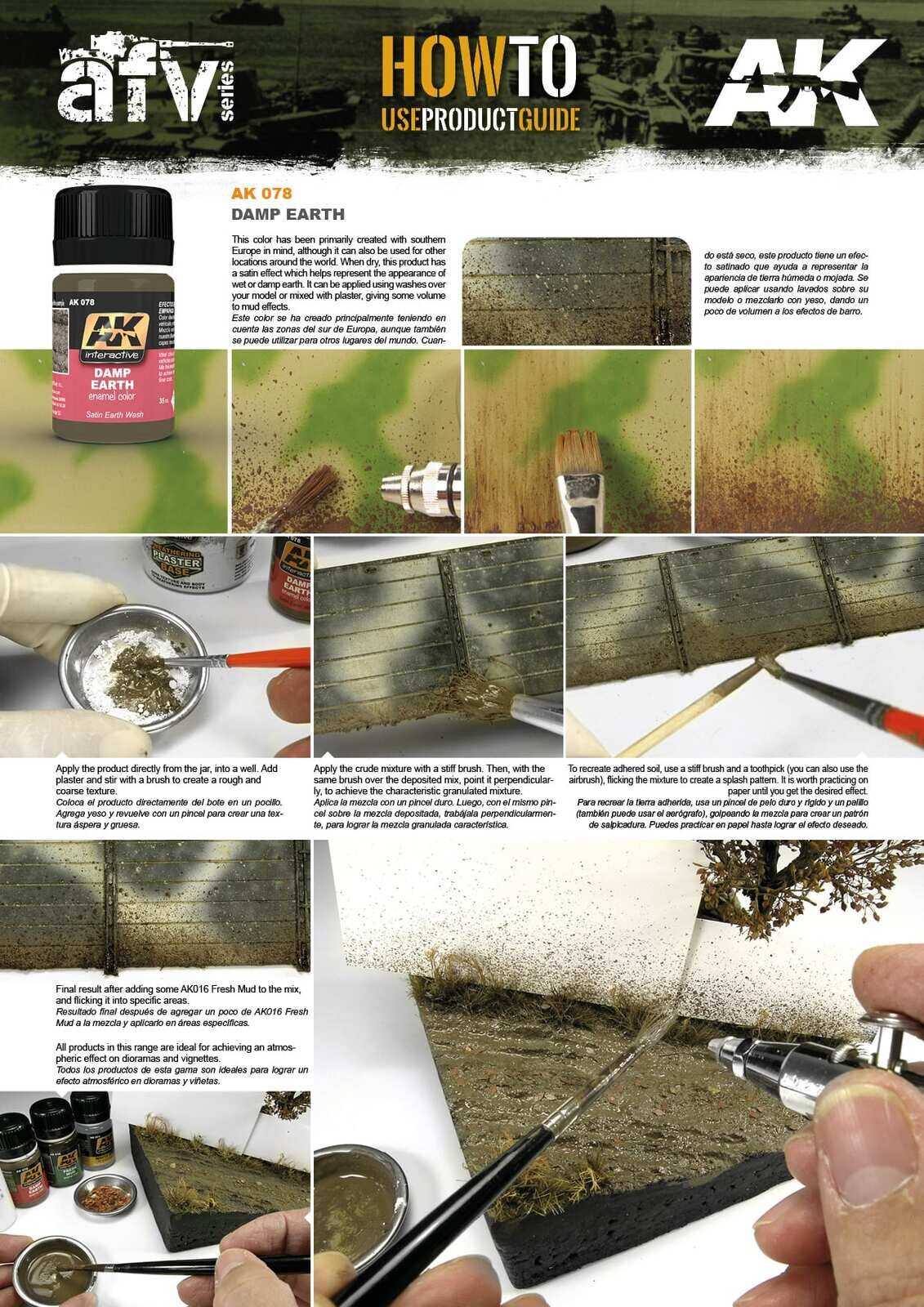 AK Interactive Weathering: Damp Earth Effects 35ml Enamel Paint