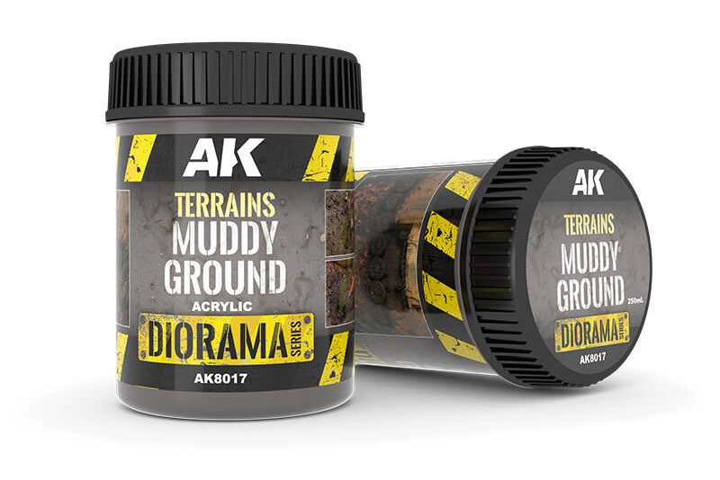 AK Interactive Dioramas: Terrains Muddy Ground - 250ml
