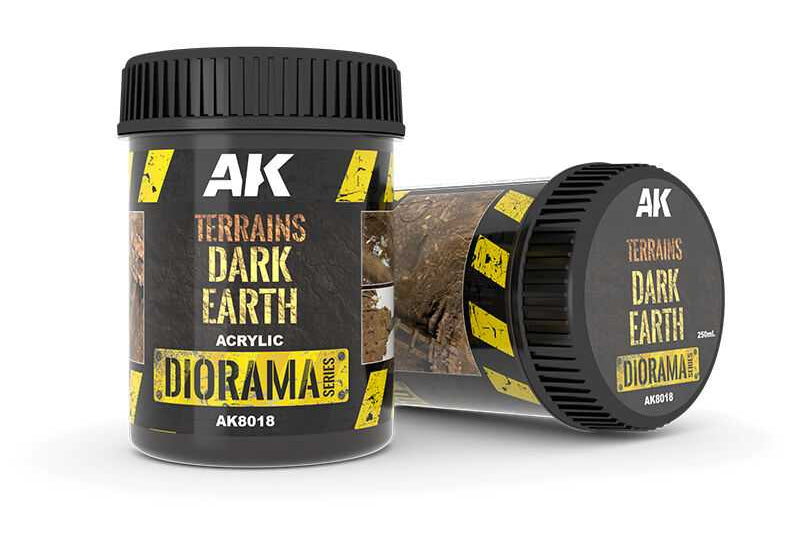 AK Interactive Dioramas: Terrains Dark Earth - 250ml