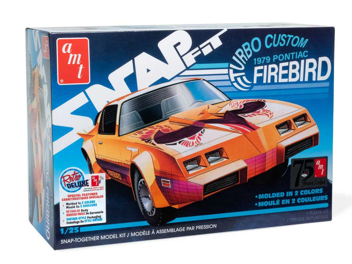1:25 AMT 1979 Pontiac Firebird "Turbo Custom" (SnapFit) Plastic Model Kit