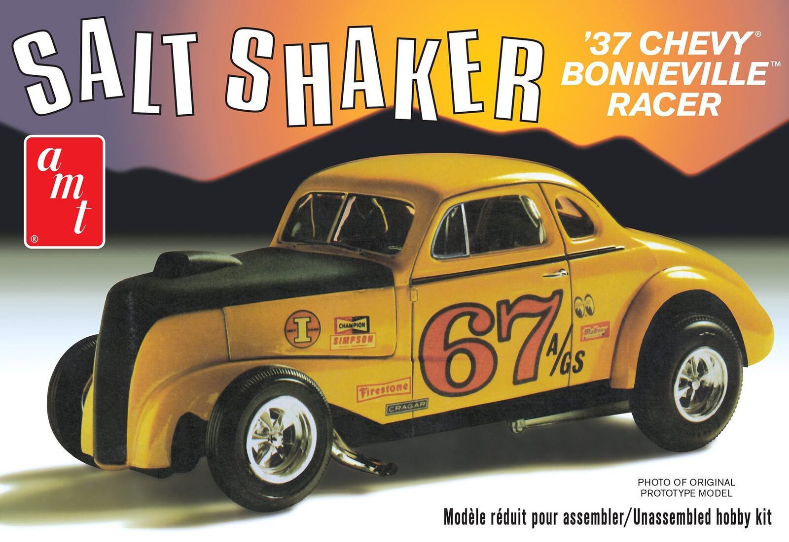 1:25 AMT 1937 Chevy Coupe "Salt Shaker" Plastic Model Kit