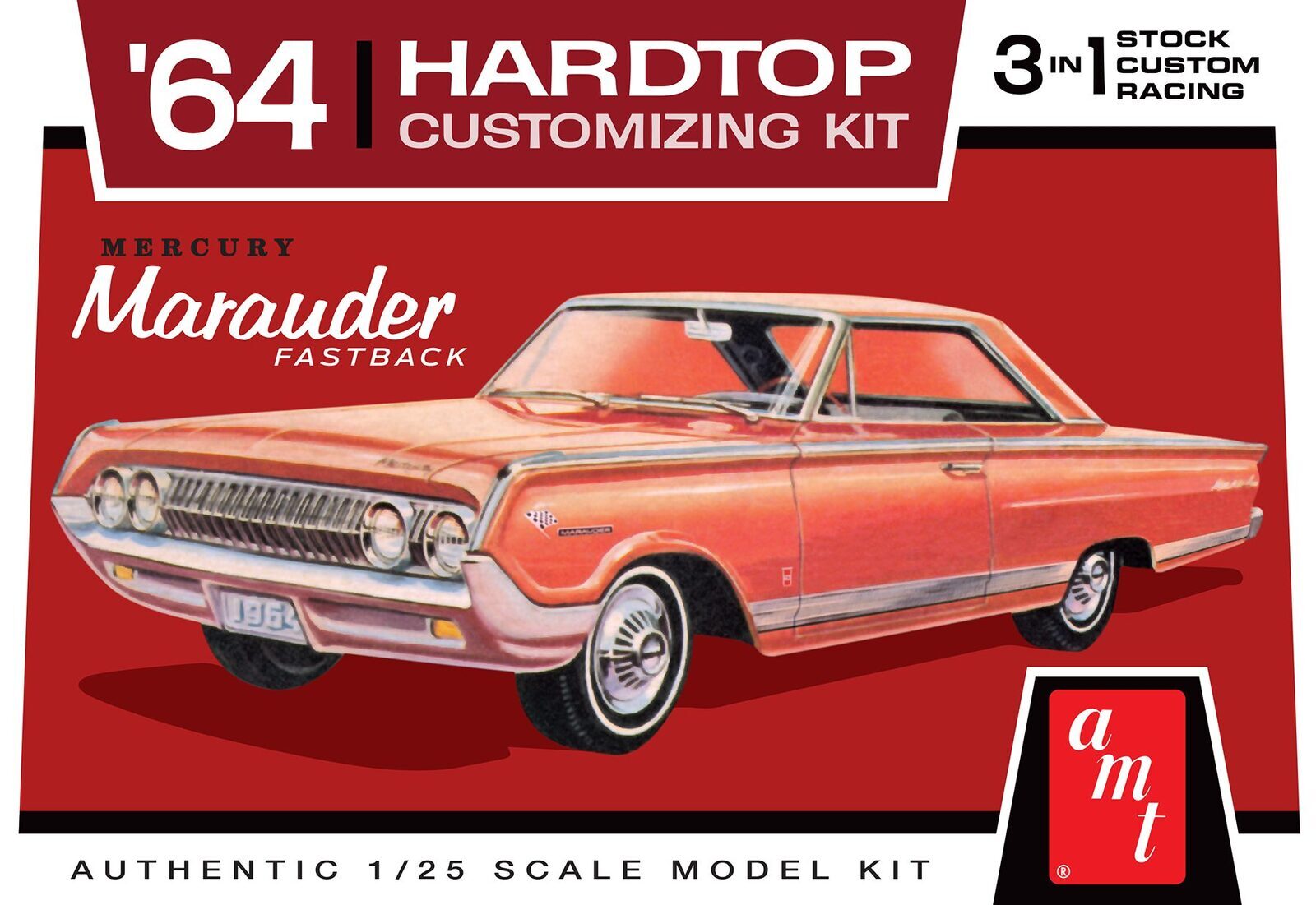 1:25 AMT 1964 Mercury Marauder Hardtop Plastic Model Kit