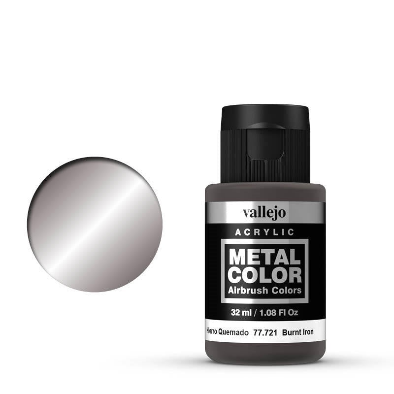 Vallejo Metal Color Burnt Iron 32ml Acrylic Paint