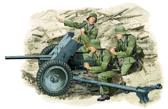 1:35 DRAGON 3.7cm Pak 35/36 w/Crew Plastic Model Kit