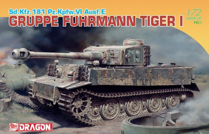 1:72 DRAGON Sd.Kfz.181 Pz.Kpfw.VI Ausf.E Gruppe Fehrmann Tiger I Plastic Model Kit