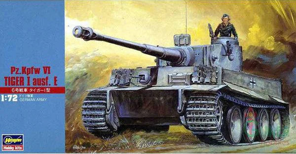 1:72 HASEGAWA German Pz.Kpfw VI Tiger I ausf. E Plastic Model Kit