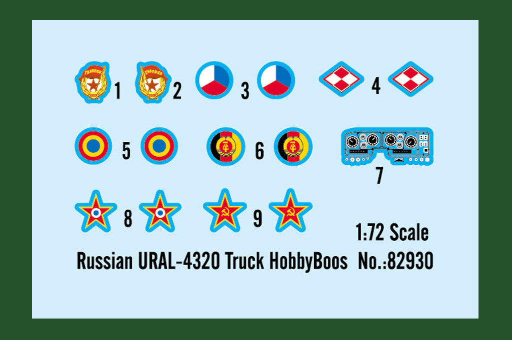 1:72 HobbyBoss Russian URAL-4320 Truck Plastic Model Kit