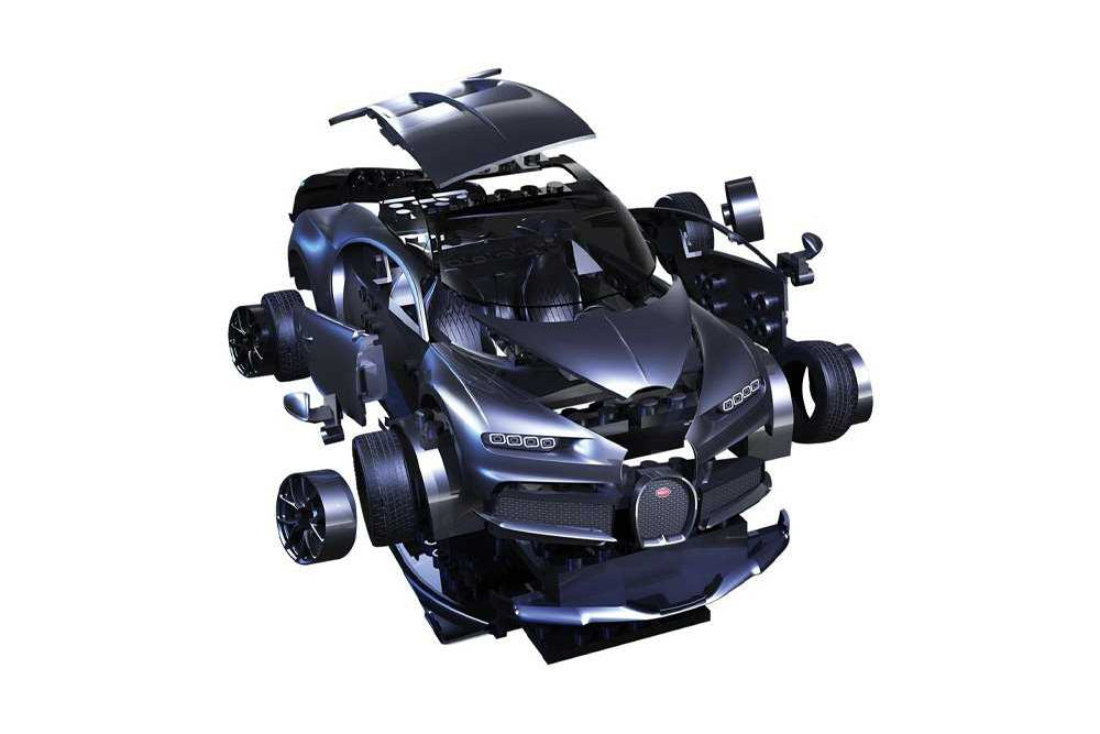 AIRFIX QUICKBUILD BUGATTI CHIRON - BLACK
