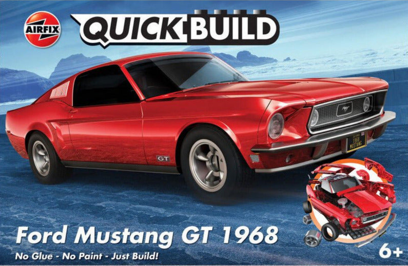 AIRFIX QUICKBUILD FORD MUSTANG GT 1968 Plastic Model Kit