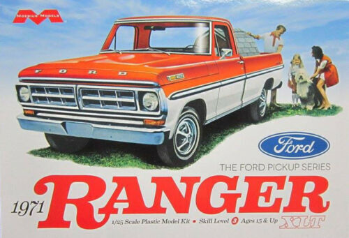 1:25 Moebius 1971 Ford Ranger Pickup Plastic Model Kit