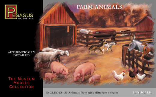 1:48 PEGASUS Farm Animals (30 piece set)