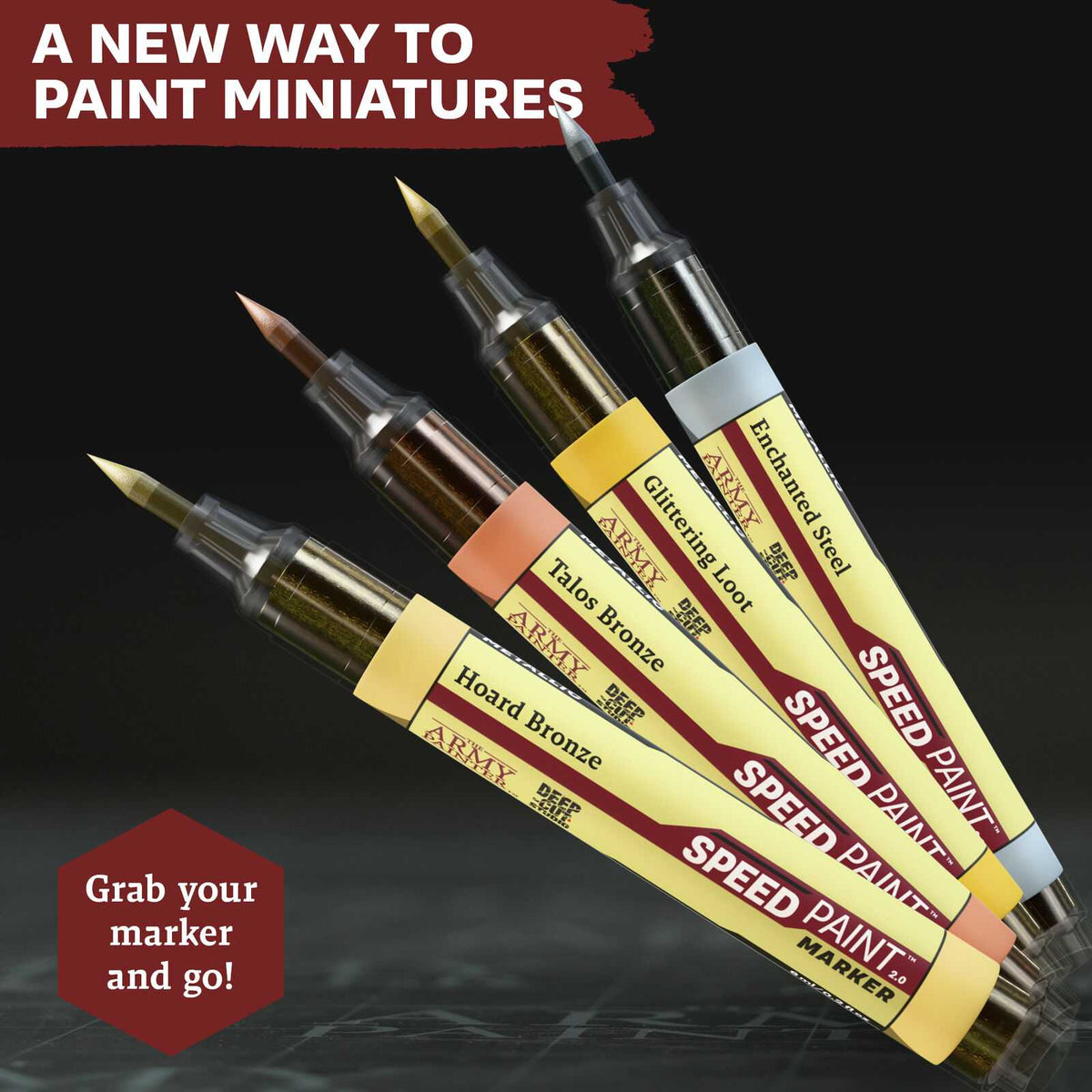 The Army Painter Speedpaint Marker - Metallics Set (10 Colours)