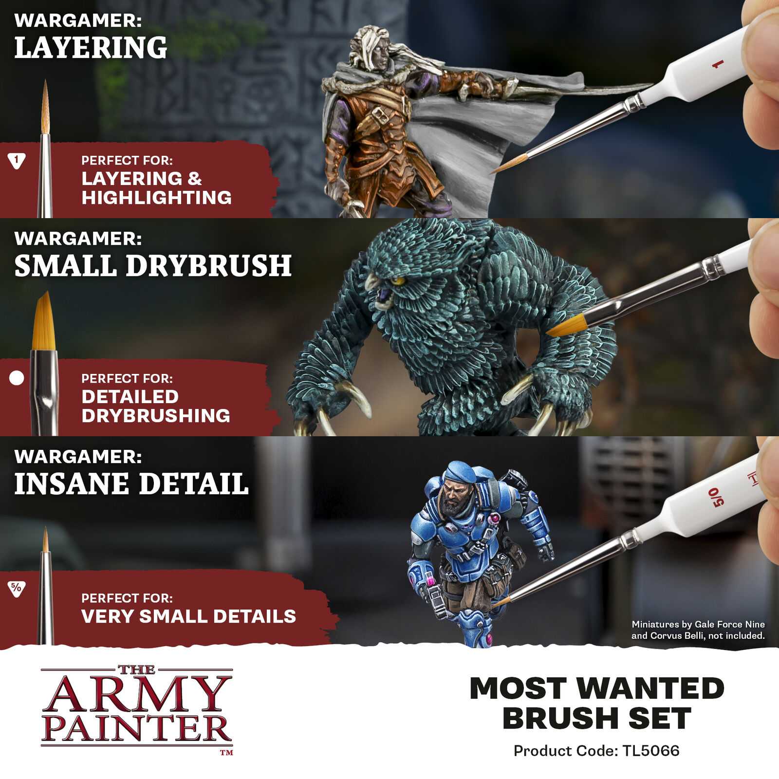 The Army Painter Most Wanted Brush Set